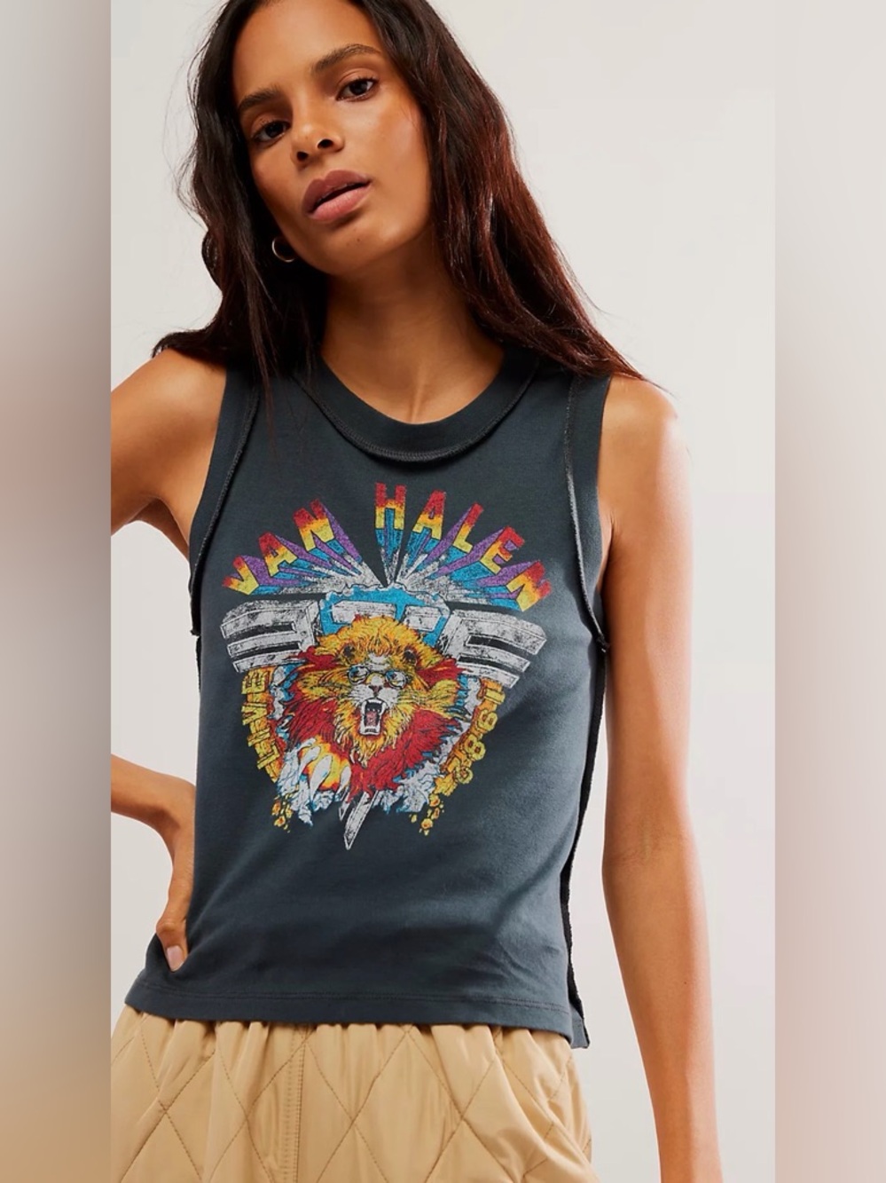 Daydreamer Van Halen Live 1982 Tank Suze Small NWOT